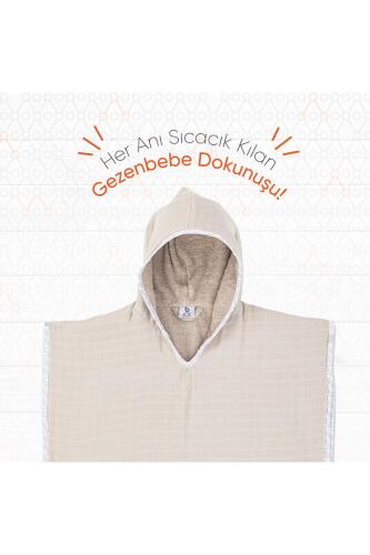 Gezenbebe Hero Müslin & Havlu Bebek Çocuk Pançosu Teddy - 5