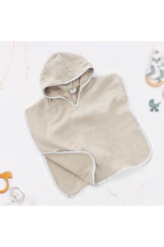 Gezenbebe Hero Müslin & Havlu Bebek Çocuk Pançosu Teddy - 9