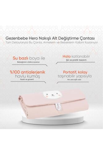 Gezenbebe Hero Nakışlı Alt Değiştirme Çantası Bunny - 2
