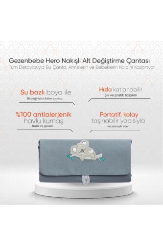 Gezenbebe Hero Nakışlı Alt Değiştirme Çantası Koala - 2