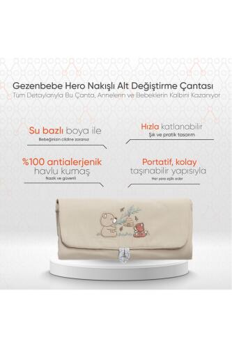 Gezenbebe Hero Nakışlı Alt Değiştirme Çantası Teddy - 2