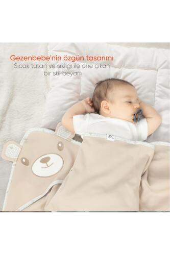 Gezenbebe Hero Nakışlı Bebek Battaniyesi Elephant - 5