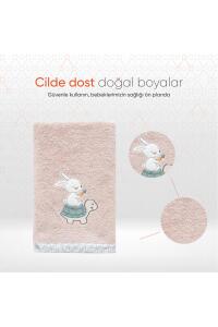 Gezenbebe Hero Nakışlı Bebek Çocuk Banyo Havlusu (70x140) Bunny - 4