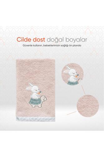 Gezenbebe Hero Nakışlı Bebek Çocuk Banyo Havlusu (70x140) Bunny - 4