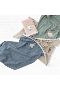 Gezenbebe Hero Nakışlı Bebek Çocuk Banyo Havlusu (70x140) Bunny - 9