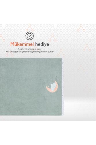 Gezenbebe Hero Nakışlı Bebek Çocuk Banyo Havlusu (70x140) Elephant - 6