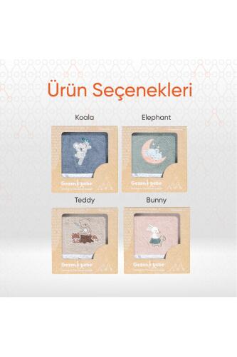 Gezenbebe Hero Nakışlı Bebek Çocuk Banyo Havlusu (70x140) Elephant - 7