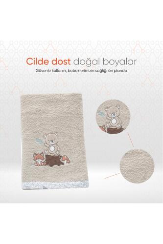 Gezenbebe Hero Nakışlı Bebek Çocuk Banyo Havlusu (70x140) Teddy - 4