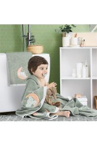 Gezenbebe Hero Nakışlı Bebek Çocuk Banyo Havlusu (70x140) Teddy - 8
