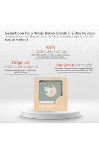 Gezenbebe Hero Nakışlı Bebek Çocuk El & Baş Havlusu (50x90) Elephant - 5