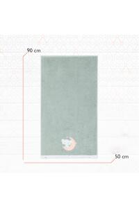 Gezenbebe Hero Nakışlı Bebek Çocuk El & Baş Havlusu (50x90) Elephant - 6