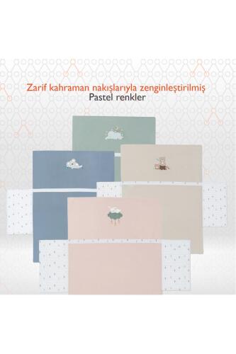 Gezenbebe Hero Nakışlı Bebek & Çocuk Yorgan Kılıfı (100x135) Elephant - 6