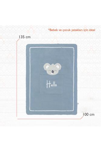 Gezenbebe Hero Nakışlı Bebek & Çocuk Yorganı (100x135) Koala - 7