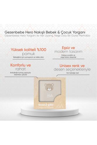 Gezenbebe Hero Nakışlı Bebek & Çocuk Yorganı (100x135) Teddy - 2