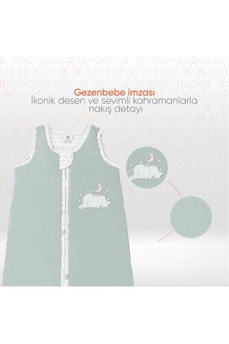 Gezenbebe Hero Nakışlı Bebek Uyku Tulumu (90cm) Elephant - 3