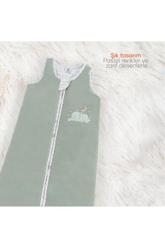 Gezenbebe Hero Nakışlı Bebek Uyku Tulumu (90cm) Elephant - 7