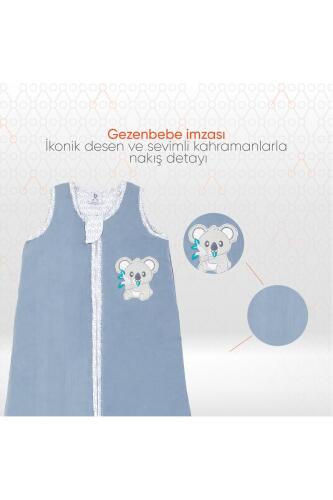Gezenbebe Hero Nakışlı Bebek Uyku Tulumu (90cm) Koala - 3