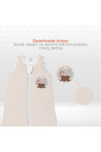 Gezenbebe Hero Nakışlı Bebek Uyku Tulumu (90cm) Teddy - 3
