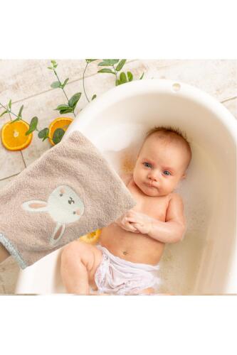 Gezenbebe Hero Nakışlı Bebek ve Çocuk Banyo Kesesi Bunny - 7