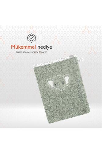 Gezenbebe Hero Nakışlı Bebek ve Çocuk Banyo Kesesi Elephant - 4