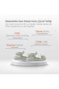 Gezenbebe Hero Nakışlı Havlu Çocuk Terlik Elephant - 4