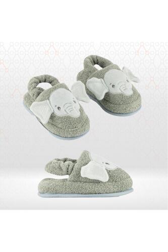 Gezenbebe Hero Nakışlı Havlu Çocuk Terlik Elephant - 5