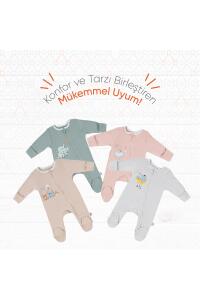 Gezenbebe Hero Uzun Kollu Bebek Tulumu - Teddy - 22