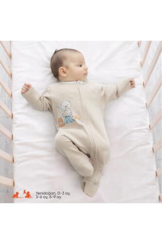 Gezenbebe Hero Uzun Kollu Bebek Tulumu - Teddy - 23