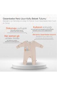Gezenbebe Hero Uzun Kollu Bebek Tulumu - Teddy - 2