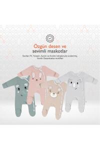 Gezenbebe Hero Uzun Kollu Nakışlı Bebek Tulumu - Koala - 3