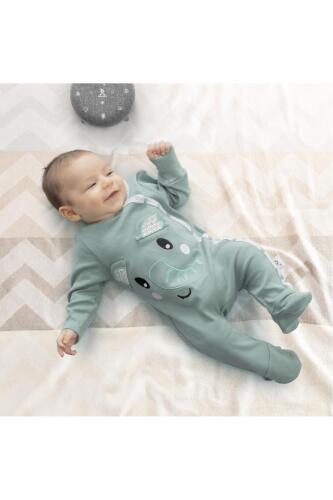 Gezenbebe Hero Uzun Kollu Nakışlı Bebek Tulumu - Elephant - 16