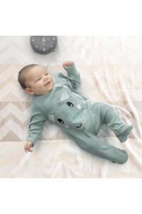 Gezenbebe Hero Uzun Kollu Nakışlı Bebek Tulumu - Elephant - 6