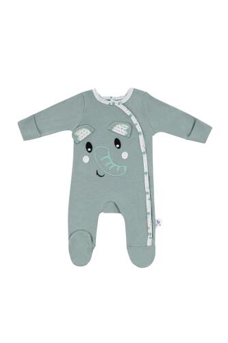 Gezenbebe Hero Uzun Kollu Nakışlı Bebek Tulumu - Elephant - 21