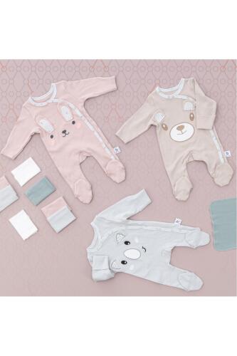 Gezenbebe Hero Uzun Kollu Nakışlı Bebek Tulumu - Bunny - 39