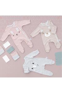 Gezenbebe Hero Uzun Kollu Nakışlı Bebek Tulumu - Teddy - 19