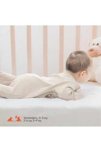 Gezenbebe Hero Uzun Kollu Nakışlı Bebek Tulumu - Teddy - 5