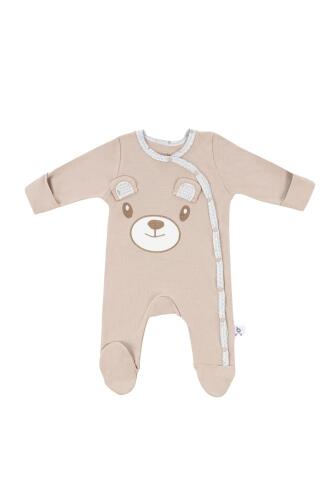 Gezenbebe Hero Uzun Kollu Nakışlı Bebek Tulumu - Teddy - 21