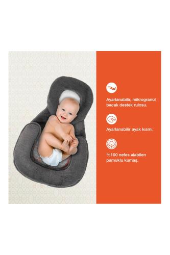 Gezenbebe Homy Taşınabilir Yenidoğan Yatağı Charcoal - 5