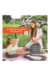 Gezenbebe Homy Taşınabilir Yenidoğan Yatağı Charcoal - 6