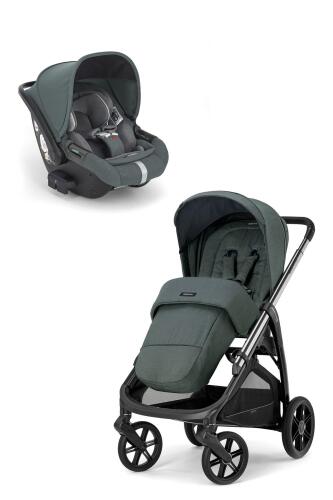 Inglesina Aptica Glam Tek El Tek Hamle ile Katlanıp Açılan Çift Yön Bebek Arabası Ana Kucağı Hediyeli - Emerald Green - 1