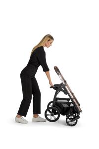 Inglesina Aptica Glam Tek El Tek Hamle ile Katlanıp Açılan Çift Yön Bebek Arabası Ana Kucağı Hediyeli - Platinum Grey - 8