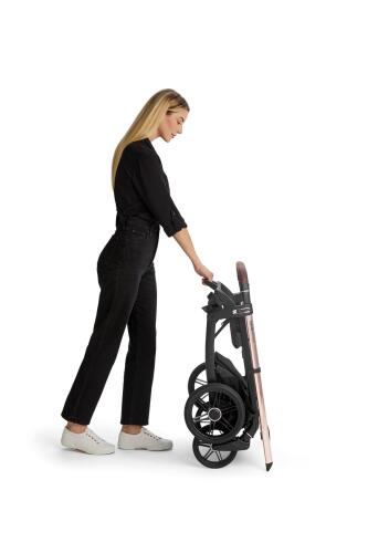 Inglesina Aptica Glam Tek El Tek Hamle ile Katlanıp Açılan Çift Yön Bebek Arabası - Emerald Green - 7