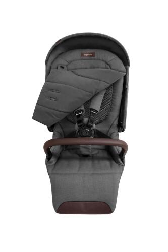 Inglesina Aptica Glam Tek El Tek Hamle ile Katlanıp Açılan Çift Yön Bebek Arabası - Velvet Grey - 5
