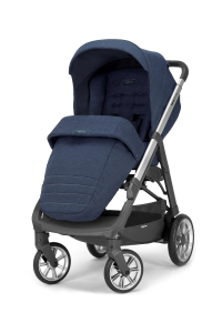 Inglesina Aptica Tek El Tek Hamle ile Katlanıp Açılan Çift Yön Bebek Arabası - Collage Blue 