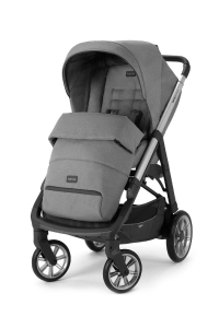 Inglesina Aptica Tek El Tek Hamle ile Katlanıp Açılan Çift Yön Bebek Arabası - Kensington Grey 