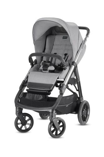 Inglesina Aptica Tek El Tek Hamle ile Katlanıp Açılan Çift Yön Bebek Arabası - Silk Grey - 2