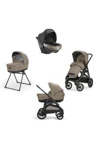 Inglesina Aptica XT Bebek Arabası & Darwin Ana Kucaklı, Portbebeli, Stantlı, 4'lü Sistem - Tuareg Beige - 7