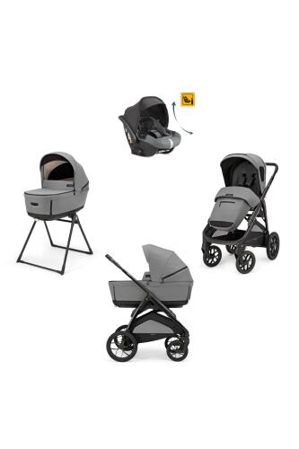 Inglesina Aptica XT Glam Bebek Arabası & Darwin Recline Ana Kucaklı 4'lü Sistem - Canyon Grey - 1