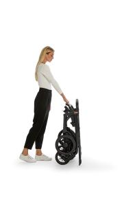 Inglesina Aptica XT Glam Tek El Tek Hamle ile Katlanıp Açılan Çift Yön Bebek Arabası - Magnet Grey - 5