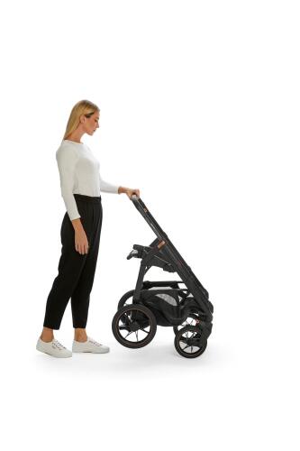 Inglesina Aptica XT Glam Tek El Tek Hamle ile Katlanıp Açılan Çift Yön Bebek Arabası - Magnet Grey - 7